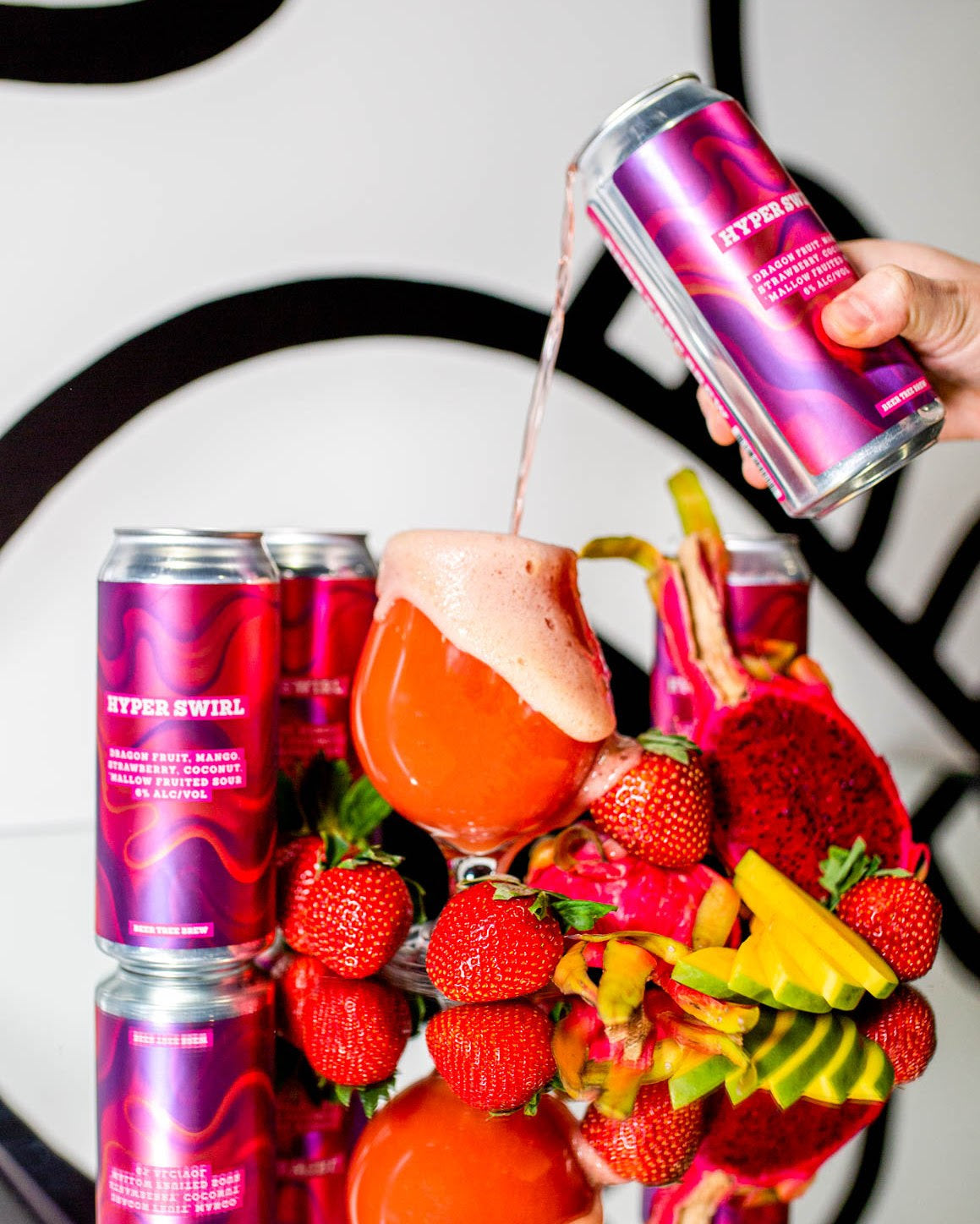 Hyper Swirl: Dragonfruit, Mango, Strawberry, Coconut, Marshmallow