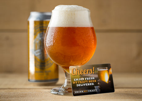 Cheers! Gift card for fresh NY craft beer delivered.